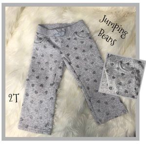 Jumping Beans 2T Pants Sweat Togs & Hearts Bling!
